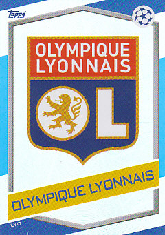Club Emblem Olympique Lyonnais 2016/17 Topps Match Attax CL Logo #LYO01